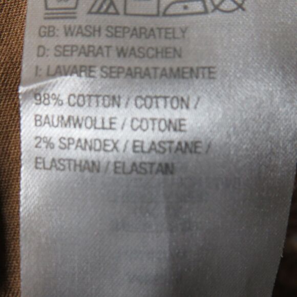 CCB High Rise Ruffled Waist Belted Paperbag Shorts Desert Ochre XL Petite - Picture 8 of 8